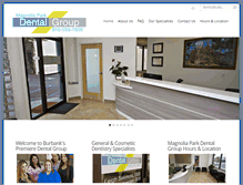 Tablet Screenshot of magnoliaparkdentalgroup.com